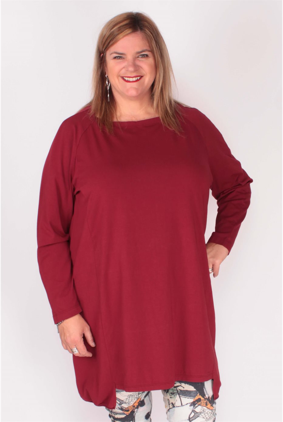 Grizas Cotton Red Tunic